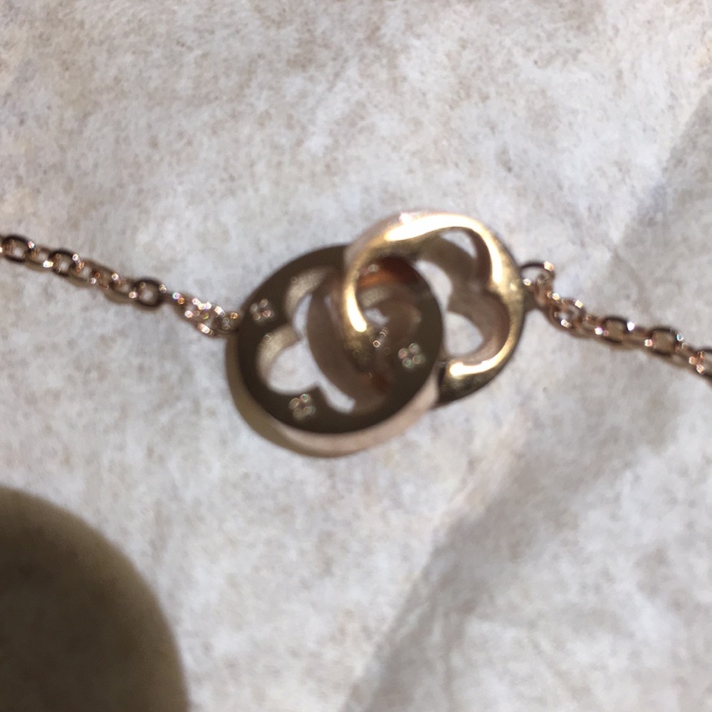 Gold, Silver & Rose Gold Tone necklace - Picture 6 of 7